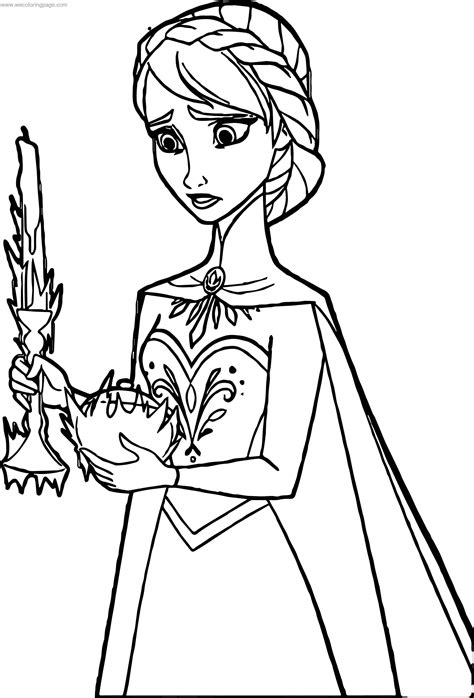frozen coloring page printable