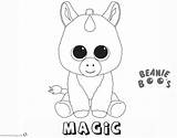 Coloring Unicorn Pages Beanie Boo Baby Magic Printable Kids Boos Color Print Cute Colorings Getcolorings Bettercoloring sketch template
