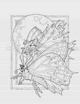 Coloring Pages Fairies Printable Fairy Faerie Filminspector Drawings Drawing Adults Color Adult Faeries sketch template