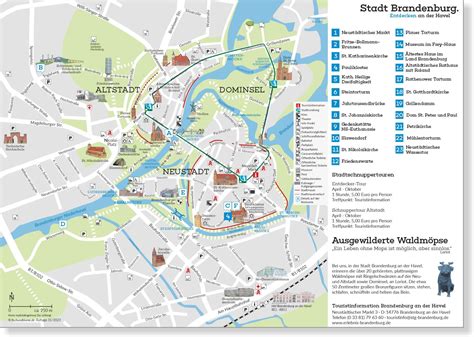 stadtplan von brandenburg  der havel