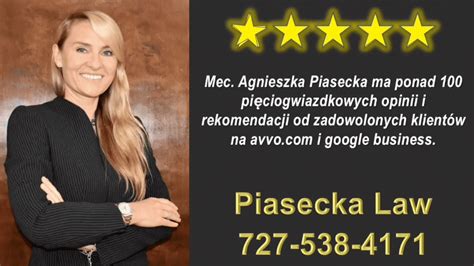 piasecka law 727 538 4171 polish lawyer florida