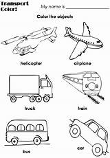 Transportation Worksheet sketch template