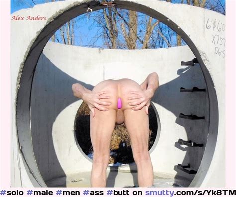 Male Butt Smooth Ass Buttplug Outdoor Solo Male Men