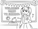 Coloring Welcome School Back Pages Printable Work Drawing Template Supercoloring Print Worksheets Sites sketch template
