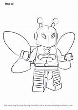Lego Moth Killer Draw Drawing Step Tutorials Drawingtutorials101 sketch template