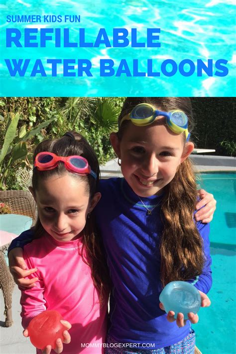 mommy blog expert kids reusable water balloons summer toy review  refillable waterballoon balls