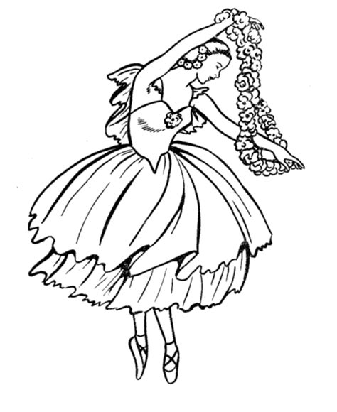 bluebonkers girl coloring pages ballerina girl  flowers