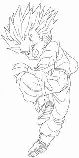 Trunks Ssj Lineart Kid Coloring Pages Vector Line Transparent Drawing Super Goku Trending Days Last Deviantart Library sketch template