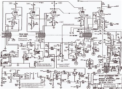 view  schematic diagram power amplifier peavey