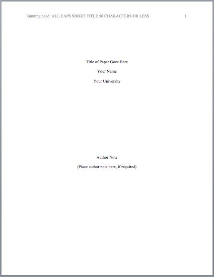 format title page mla format