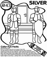Coloring Silver Pages Crayola sketch template