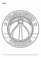 Wizards Washington Logo Draw Coloring Drawing Pages Step Nba Tutorials Search Again Bar Case Looking Don Print Use Find Drawingtutorials101 sketch template
