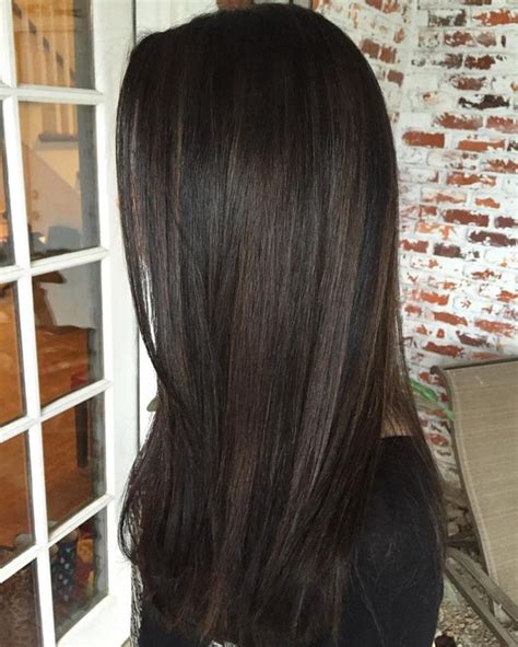 picture  black hair  chestnut highlights