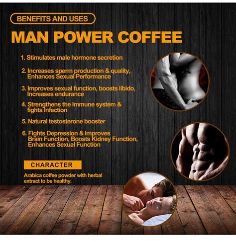 Powerful Tongkat Ali Maca Instant Man Power Coffee Helps With Erectile