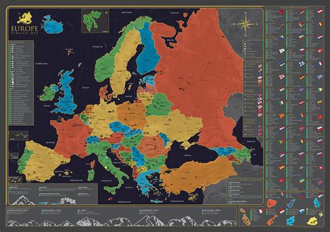 mapa europy travel