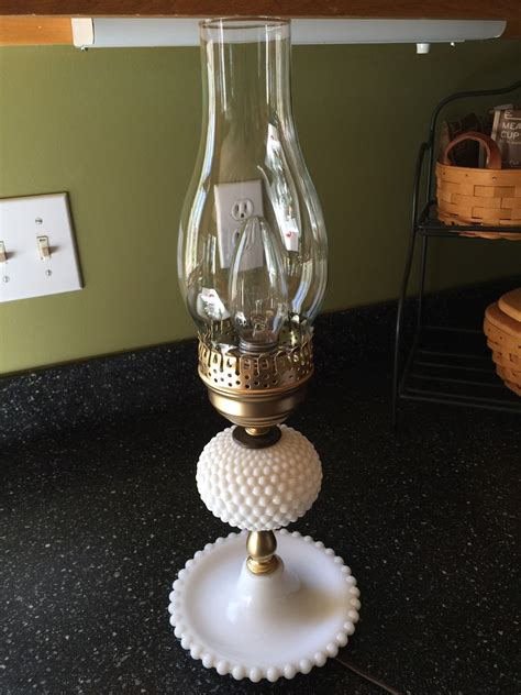 Of Cats And Cardstock Old Made New Hobnail Milk Glass Lamp
