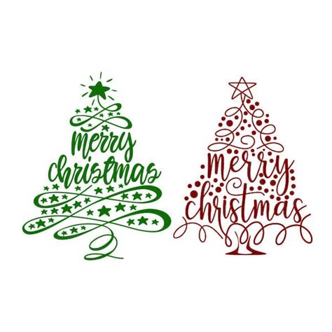 merry christmas tree cuttable design svg png dxf eps designs etsy