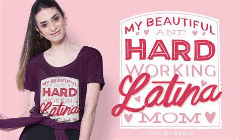 latina mom t shirt design vector download