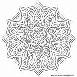 Mandala Coloring Pages Pattern sketch template
