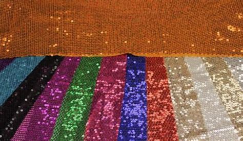 sequin fabric sewed  polyester mesh   mm sequins etsy