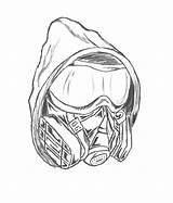 Gasmaske Outline Kunst Masken Zeichnen Fürs Apokalyptische Sketches Großartige Skizzen Komisch sketch template