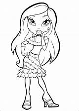 Bratz Coloring Pages Printable Girls Dolls sketch template