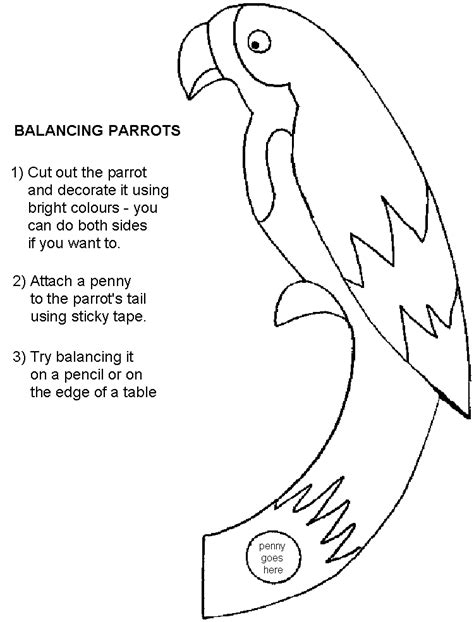guiding uk crafts balancing parrot