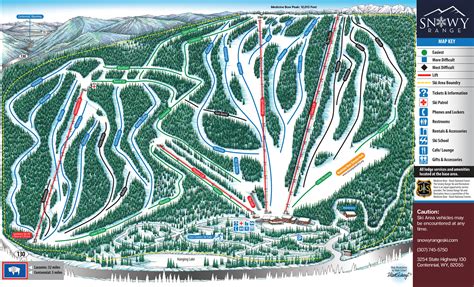 snowy range ski recreation area trail map onthesnow