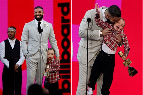 drakes crying son adonis throws fit steals billboard awards