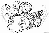Colorir Octonautas Octonauts Cuttlefish Pocoyo Imprimir Cuddle Recortar Pegar sketch template