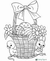Easter Basket Coloring Pages Children sketch template