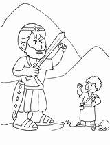 David Goliath Coloring Color Printable Bible Sheet Kids Drawings Pages Blogthis Email Twitter Child Printables sketch template