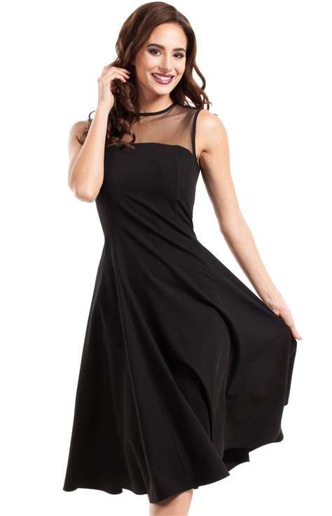 robe de soiree corolle noire