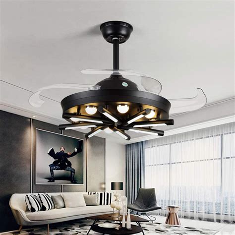 amazoncom orillon modern chic ceiling fan  lights indoor bedroom dining room  inches