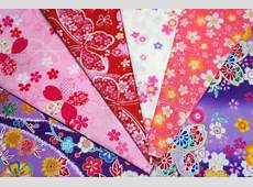 Japanese Fabric Kimono Fabric Scrap 6 Pieces VC11 by beautifulwork
