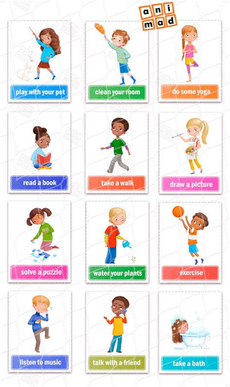 printable coping skills flashcards  kids editable  etsy