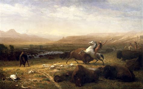 buffalo painting  albert bierstadt fine art america