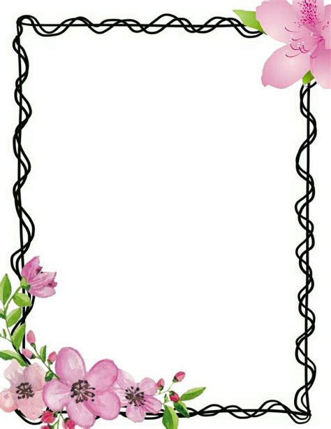 pin  chanphen   borders floral border design floral cards