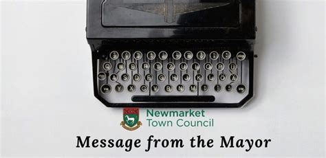 message form  mayor newmarket town council