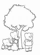 Babar Coloring Pages Kids Print sketch template