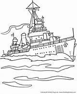 Coloring Pages Armed Forces Navy Kids Holiday Honkingdonkey Army Military Print Marines Destroyer Ship sketch template