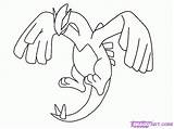 Pokemon Lugia Charizard sketch template