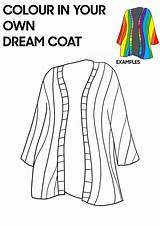 Colouring Dreamcoat Joseph Technicolour Inspired Coat Decorate sketch template