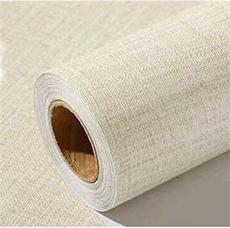 Solid Color Peel And Stick Wallpaper Linen Self Adhesive Contact Paper