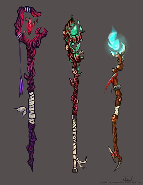 magical staff scepter weapons art gallery