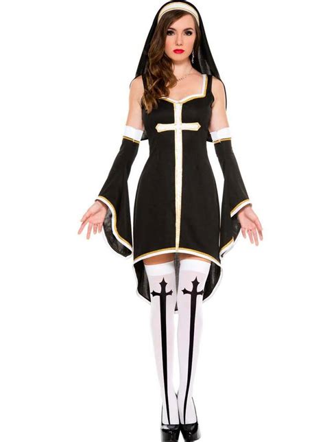 sinfully hot nun 70569 cross costume halloween sexy lingerie ebay