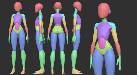 free stylized anime primitive anatomy stylized female