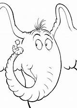 Horton Hears Who Coloring Dr Seuss Pages Elephant Drawing Printable Clip Preschool Getdrawings Color Flower Getcolorings Print Popular Crafts Kids sketch template