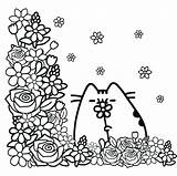 Pusheen Colorear Colouring Gato Ausmalen Print Pushin Zeichnen Katze sketch template