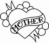 Stencil Tattoo Heart Mothers Mother Stencils Printable Tattoos Mom Clipart Easy Designs Hearts Drawings Patterns Clip Dream Pattern Templates Cliparts sketch template